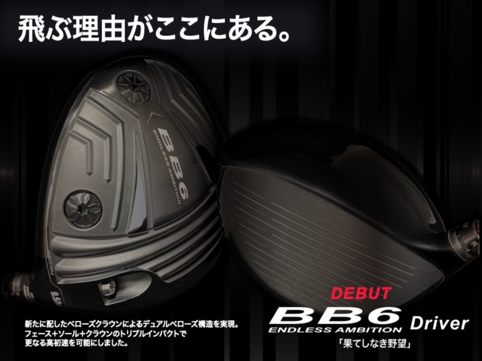 プログレス BB-6 ドライバーロフト角9.5度ヘッド :RODDIO・FUSO DREAM