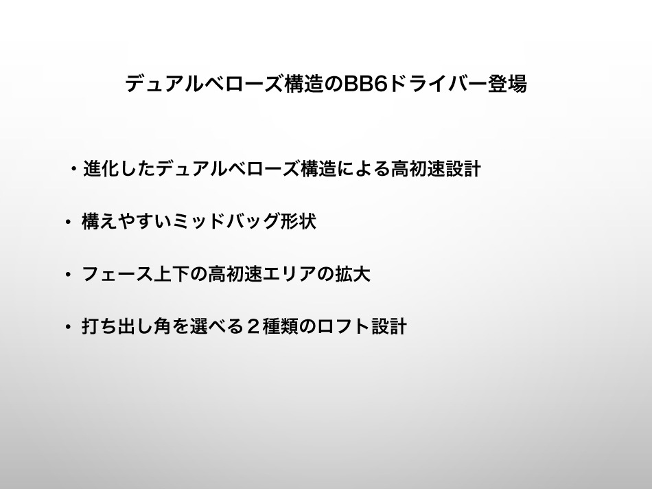 プログレス BB-6 ドライバー 【高反発モデル】にCRAZY（クレイジー