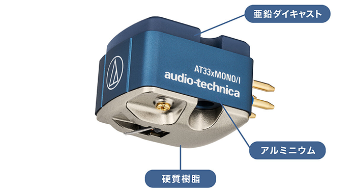 audio-technica AT33xMONO/I デュアルムービングコイル(MC)ステレオ