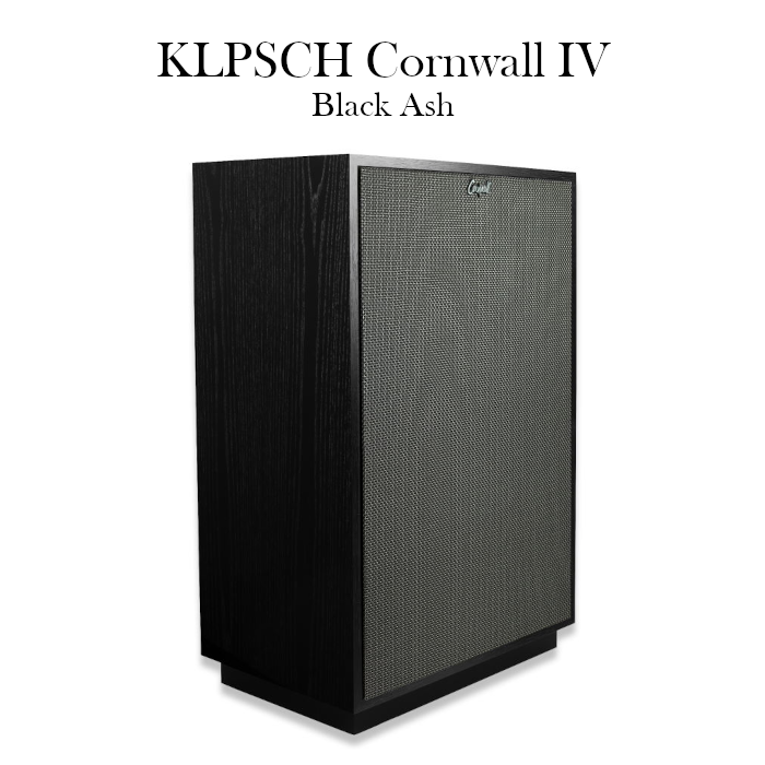 Klipsch Cornwall IV ブラックアッシュ 1本 3ウェイ、バスレフ型