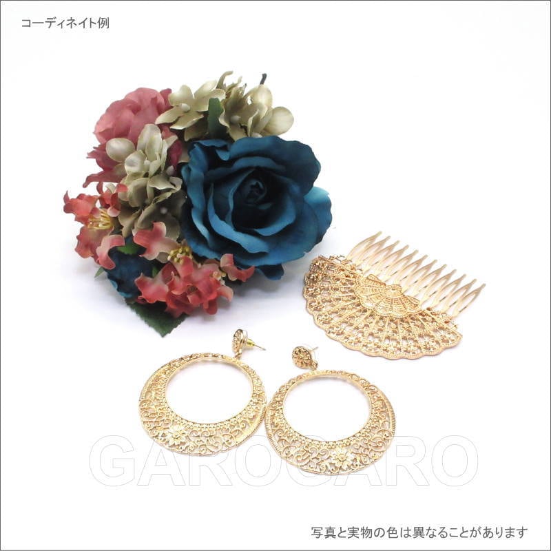 フラメンコ | メタルのピアス Maica(マイカ)(ピアス針あり) ゴールド