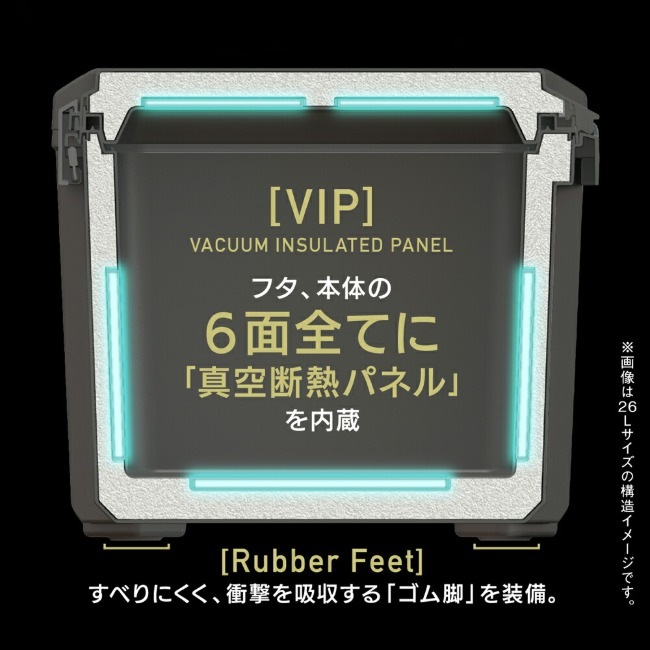 コアフラックス COREFLUX クーラーボックス VIP 26L スレートグレー