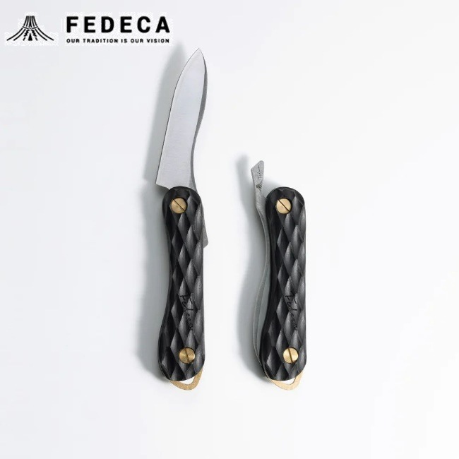 フェデカ FEDECA 折畳式料理ナイフSOLO 名栗ブラック フェデカ FEDECA 折畳式料理ナイフSOLO 名栗ブラック