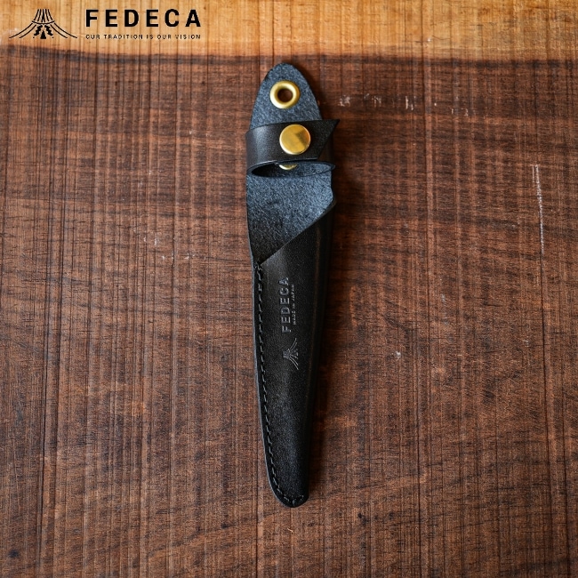 フェデカ FEDECA クレバートングミニ専用 レザーケース ブラック-GARAGE CAMP STORE