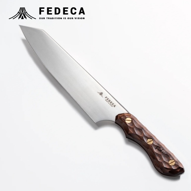 フェデカ FEDECA 三徳包丁 大 名栗ブラウン | ガレージキャンプストア
