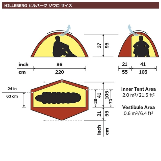 ヒルバーグ Hilleberg ソウロ グリーン | ガレージキャンプストア