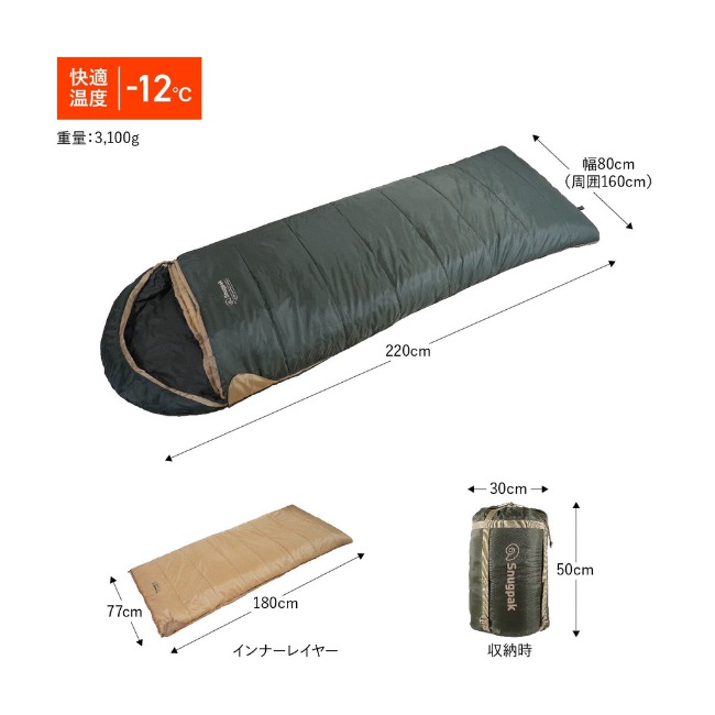 スナグパック Snugpak ベースキャンプ スリープシステム スクエア