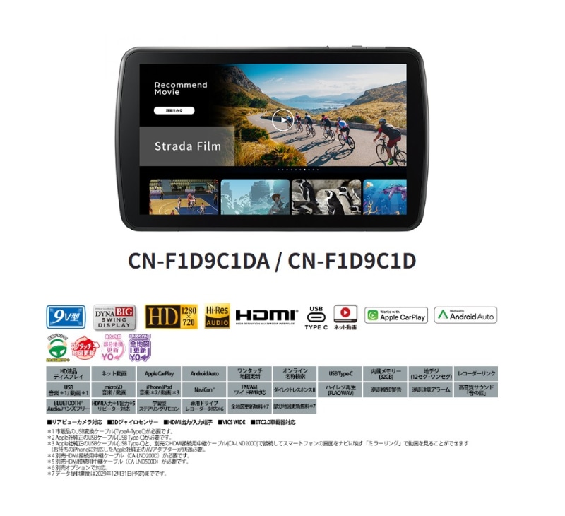 パナソニック　ストラーダ　新品　未使用　CN-F1D9C1D 在庫限り】Panasonic パナソニック CN-F1D9C1D Strada 9V型大画面