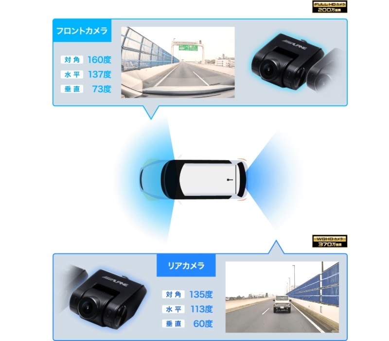DVR-DM1000A2-IC アルパイン ドライブレコーダー搭載 10型デジタル