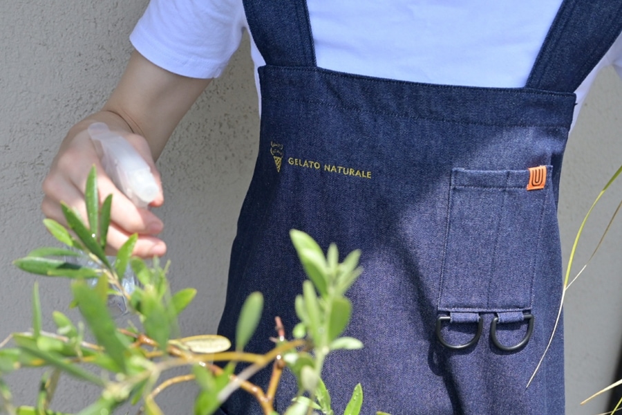 デニムエプロン インディゴ 8.5oz 日本製 綿100% 男女兼用 アウトドア
