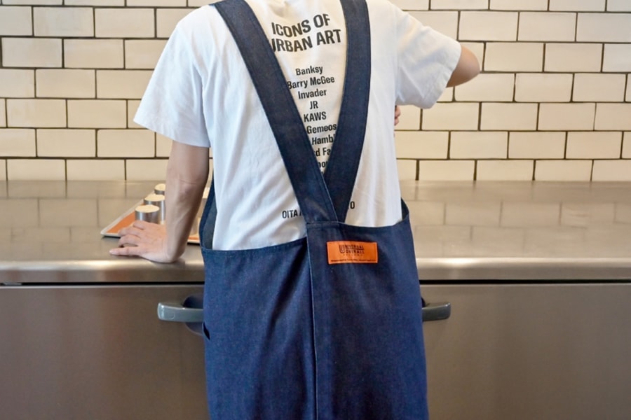 デニムエプロン インディゴ 8.5oz 日本製 綿100% 男女兼用