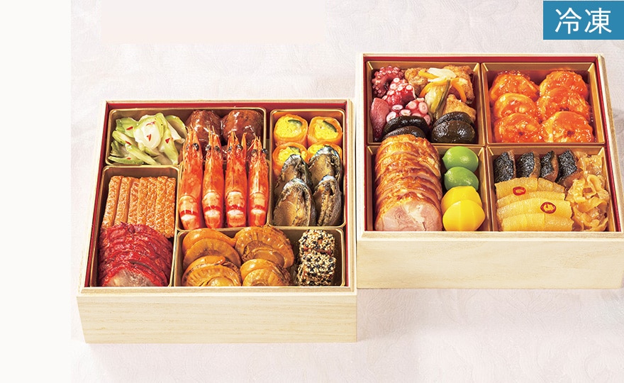 謝朋殿 中華おせち≪冷凍≫二段重