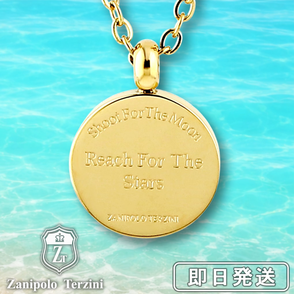 Zanipolo Terzini ザニポロタルツィーニ コイン ネックレス ステンレス ゴールド メダル