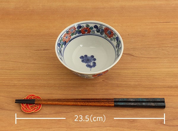 萌窯 飯碗（色絵回花文／小）｜九谷焼のうつわ｜和食器通販 じろや