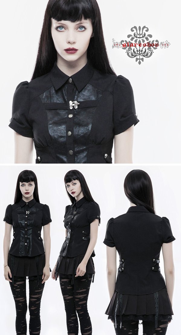 Glareshop グレアショップ 公式ストア ゴスロリ Glareshop グレアショップ Xs 4xl Tx535 B 軍服 ミリタリー スカル ゴシック シャツ 黒 レディース ゴスロリ ゴシック パンク ロック ファッション スチームパンク ヴィジュアル系 V系 モード系 コスプレ