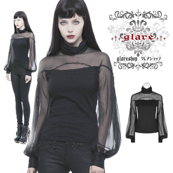 Glareshop グレアショップ 公式ストア ゴスロリ Glareshop グレアショップ Xs 4xl Tx539 ゴシック ブラウス 黒 レディース ゴスロリ ゴシック パンク ロック ファッション スチームパンク ヴィジュアル系 V系 モード系 コスプレ ステージ 衣装 服