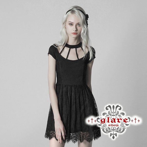 Glareshop グレアショップ 公式ストア セール Glareshop グレアショップ Xs 4xl Wx362 ゴスロリ レース ワンピース 黒 レディース ゴスロリ ゴシック パンク ロック ファッション スチームパンク ヴィジュアル系 V系 モード系 コスプレ ステージ 衣装 服