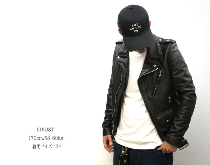 未使用Schottショット516USTスターライダースニューネイキッドレザー44