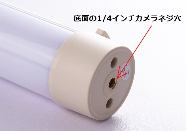 底面の1/4インチカメラネジ穴