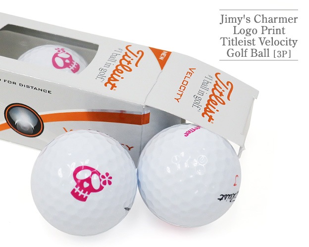 Jimy S Charmerロゴプリント Titleist タイトリスト Velocity ゴルフボール スリーブ 3球入 Jc G010 原宿のアクセサリー通販 エクスポジション Exposition