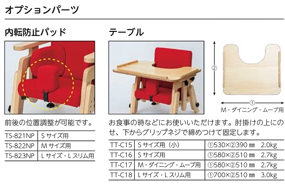 バンビーナチェア Sサイズ タカノ 座位保持椅子 テーブル付自費で購入しました