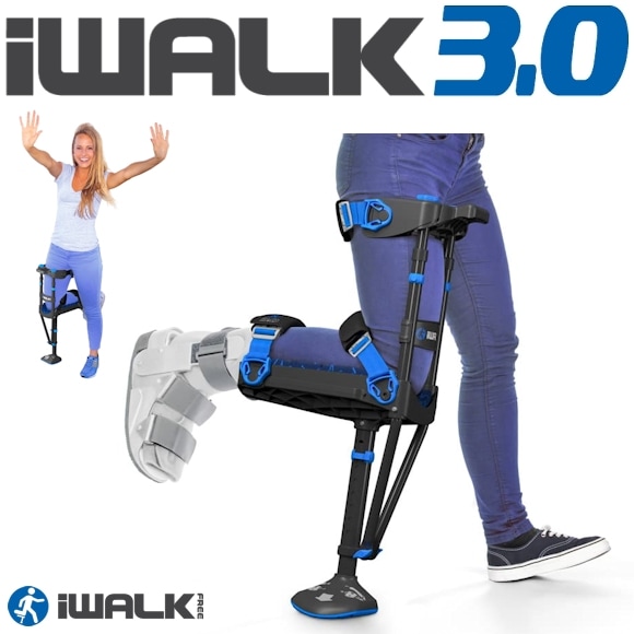 アイウォーク3.0（iWALK3.0）[ハンズフリー松葉杖・ニークラッチ］ 【福祉発明品ショップ本店】