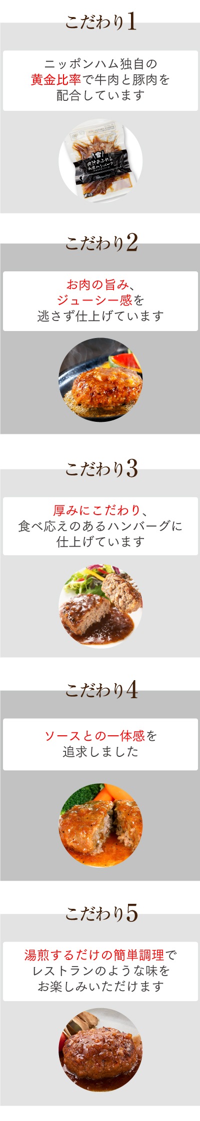 送料無料】肉汁あふれる和風ハンバーグ（シャリアピンソース） 160g×6パック【冷凍】: 日本ハムMK｜JRE MALL