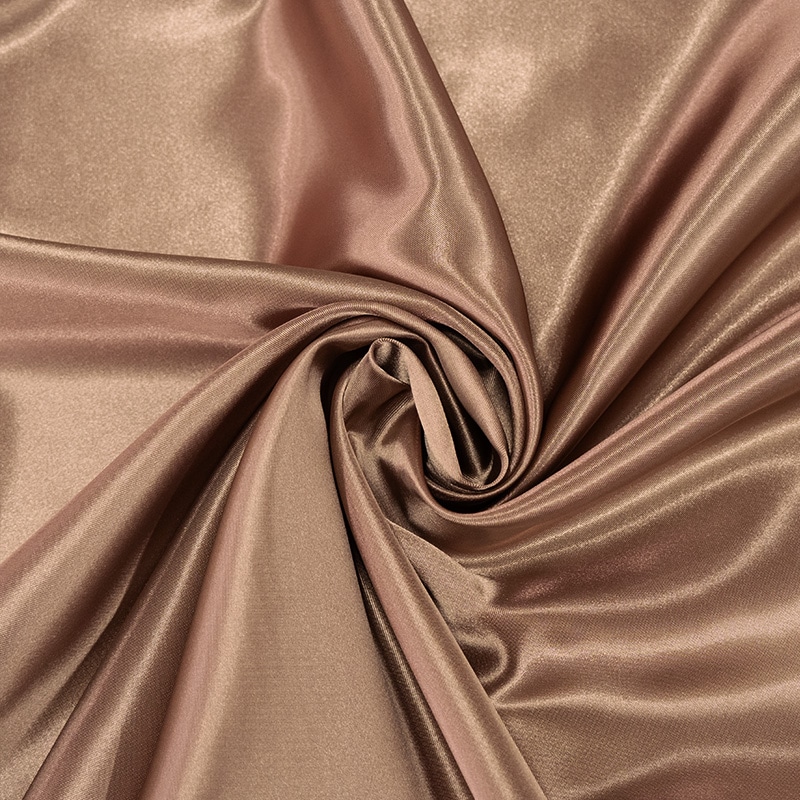 KRIZA 一点物 シルク100% サテン ジャケット ブラウン 光沢 上品 反売り】フジサテン(13色/全61色)≪1反単位販売≫｜日暮里の特殊・衣装