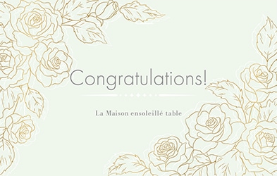 【3】Congratulationsカード