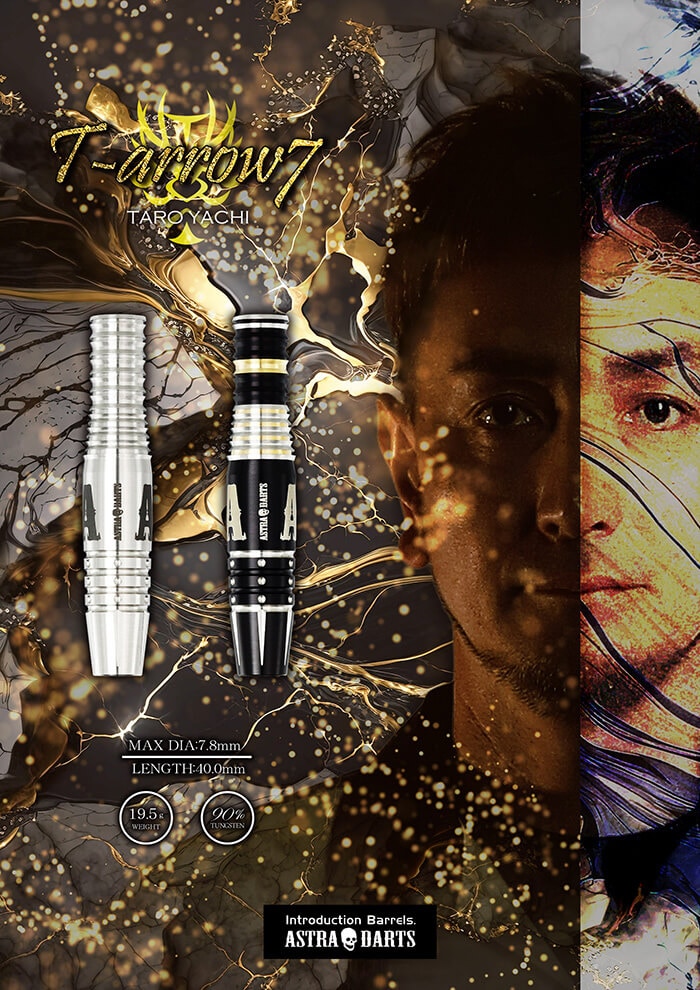 アストラダーツ 谷内太郎選手 ティーアロー7 プレーン ASTRA DARTS T