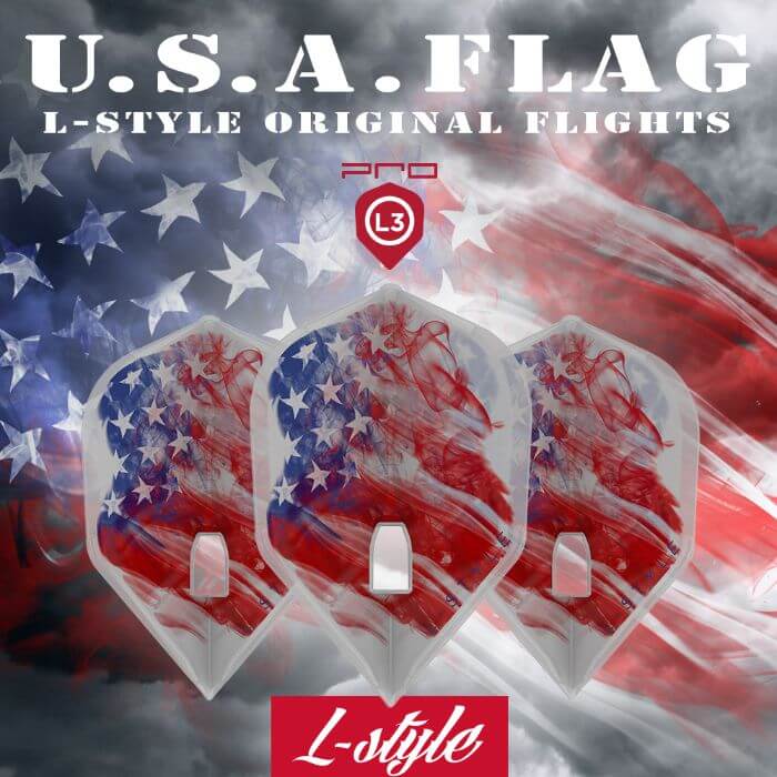 L-style USA Flag ver.2 L-Flight PRO L3 Clear White