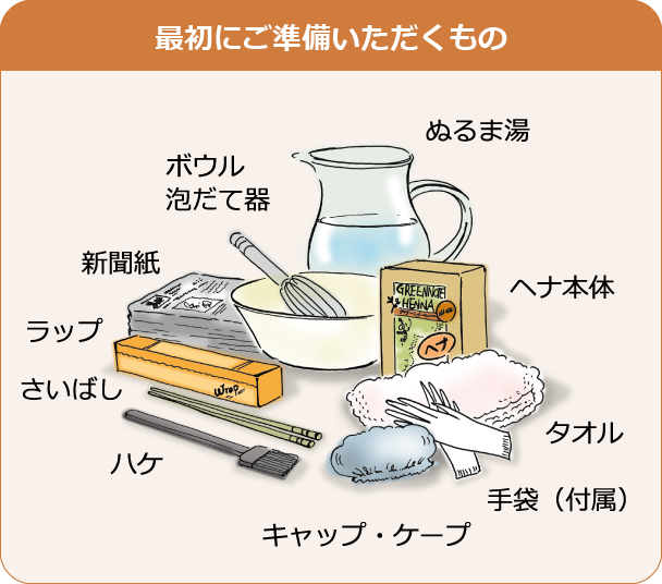 ヘナの使い方｜ヘナ・白髪染めのグリーンノート【公式オンラインショップ】