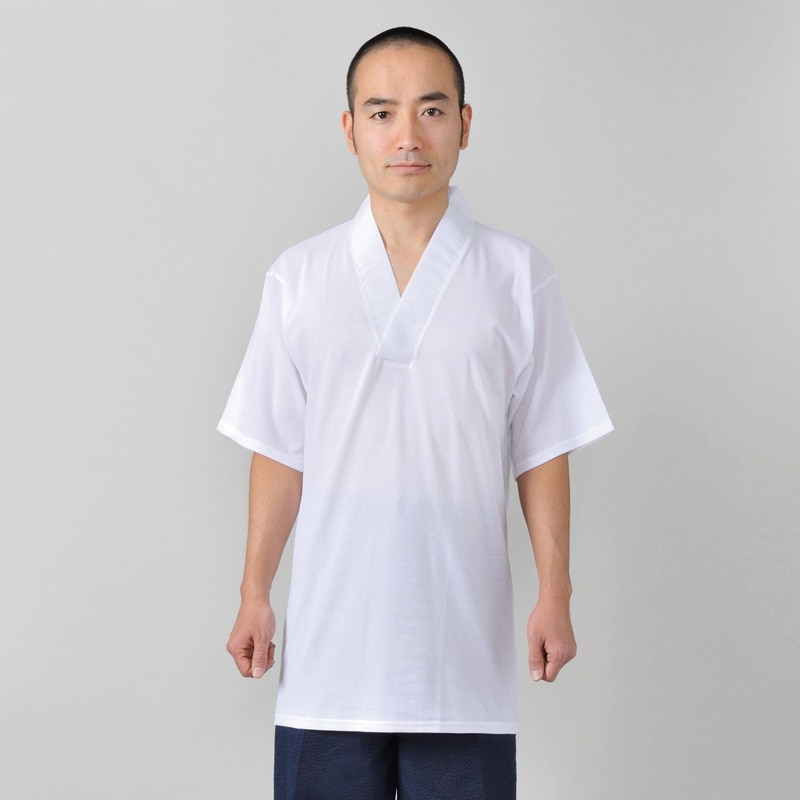 メッシュTシャツ半襦袢 袖あり(M-LL)