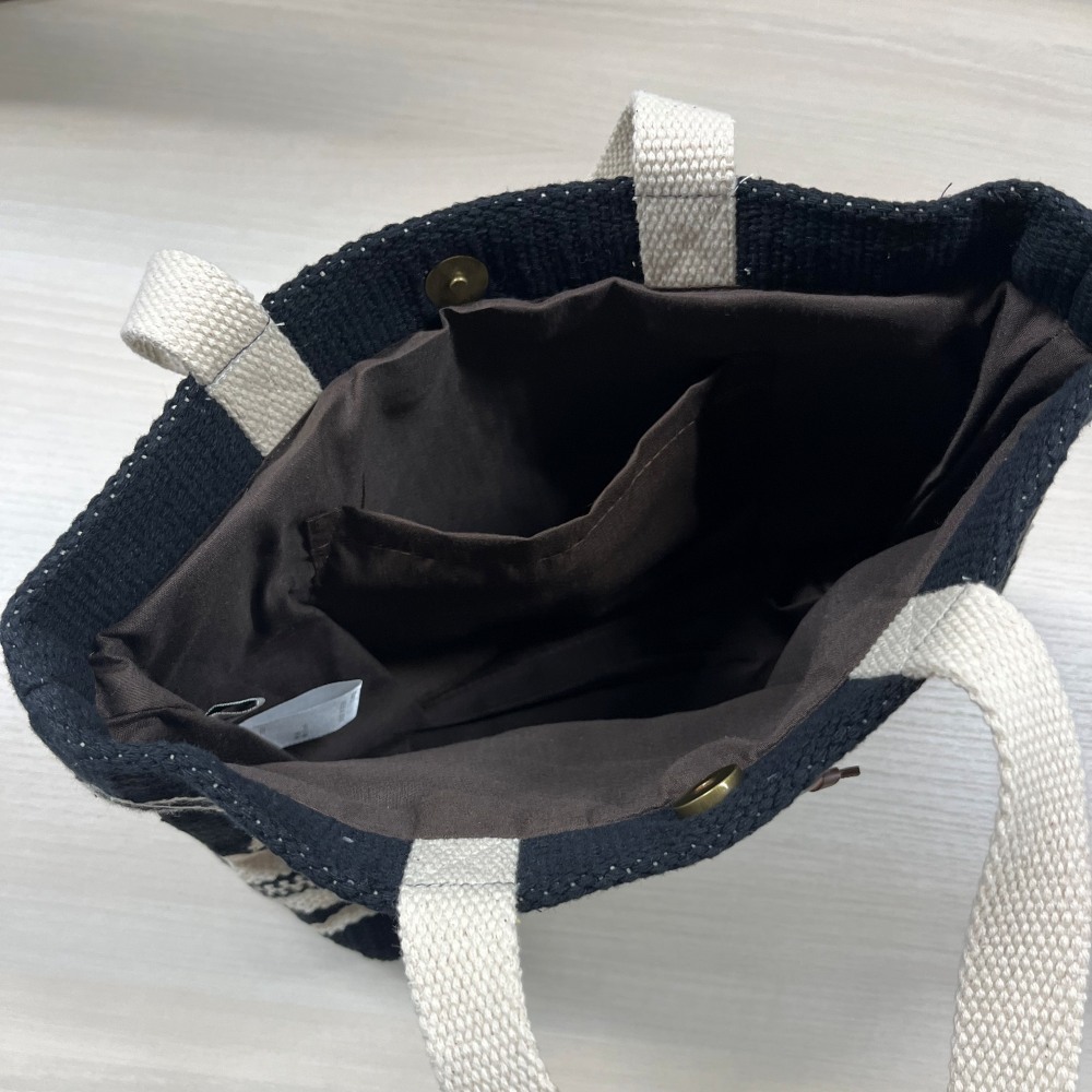 アミナコレクション 手織りサーフ柄トートバッグ・クラッチバッグ・ポーチ