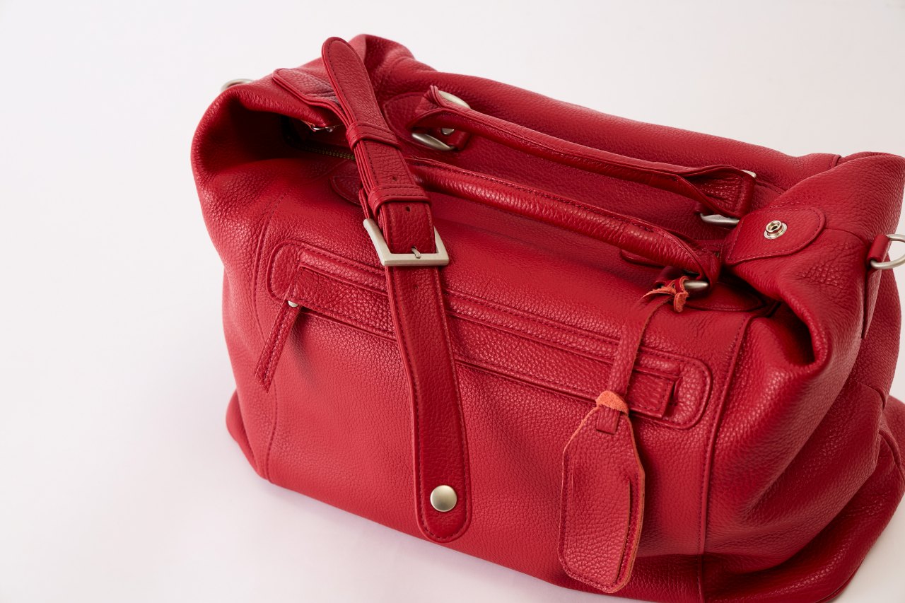 【猪瀬】イタリアンレザーボストンバッグ