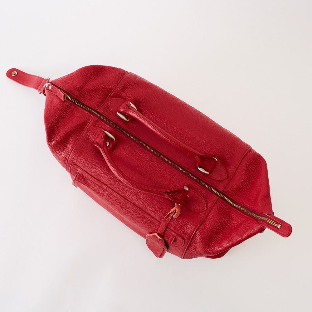 【猪瀬】イタリアンレザーボストンバッグ