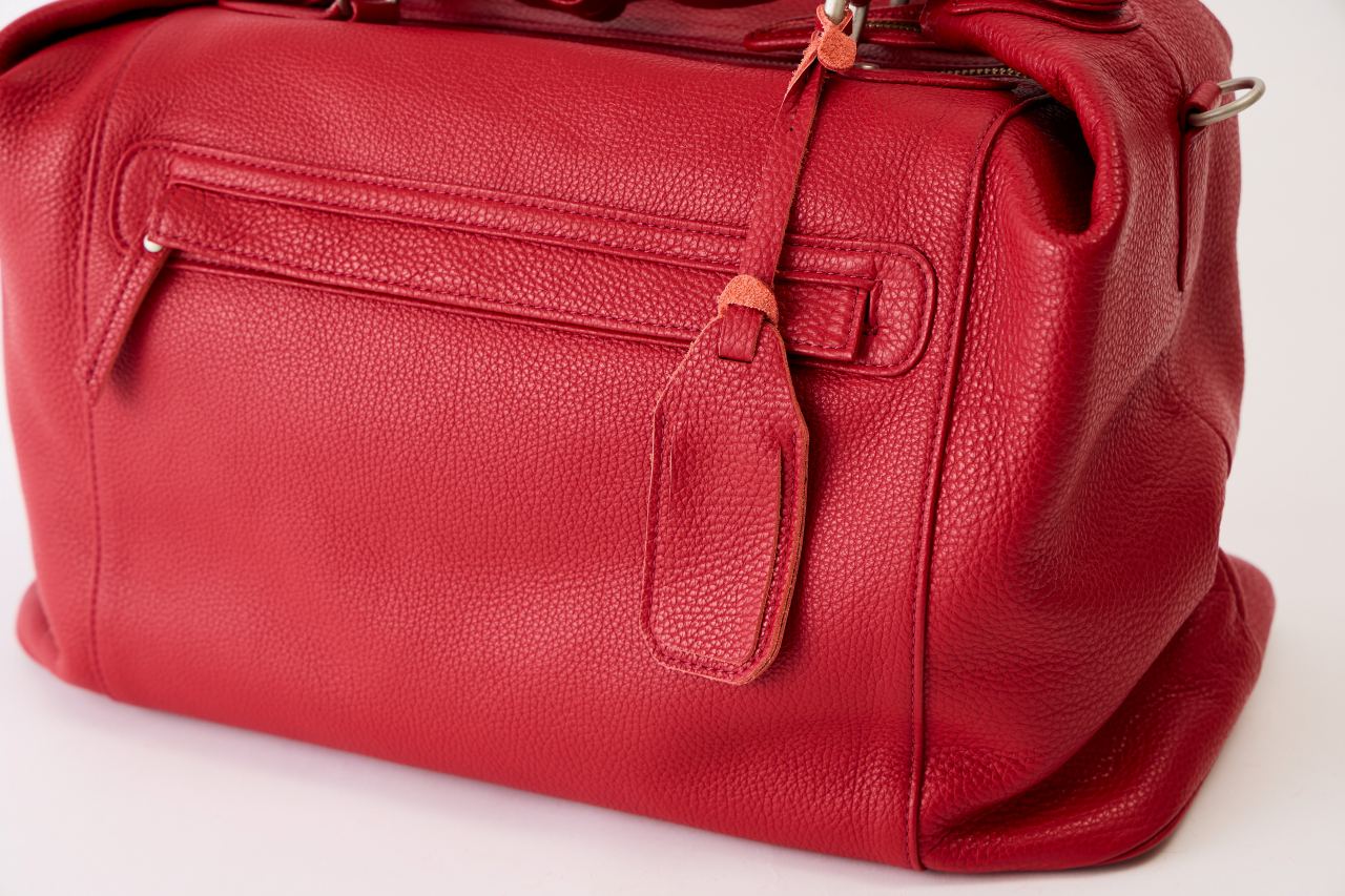 【猪瀬】イタリアンレザーボストンバッグ