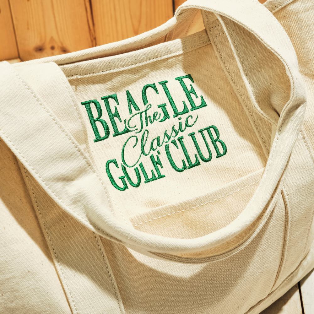 BEAGLE GOLF CLUB＞トートバッグ The Classic 【グリーンの刺繍が