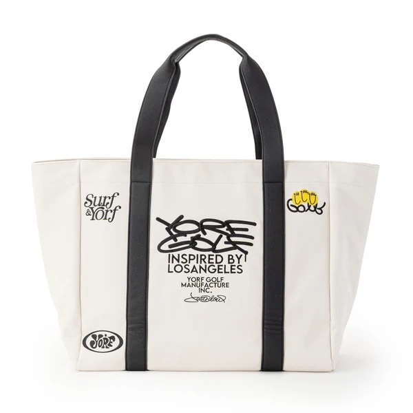 ＜YORF＞ロゴ刺繍ビッグトートバッグ