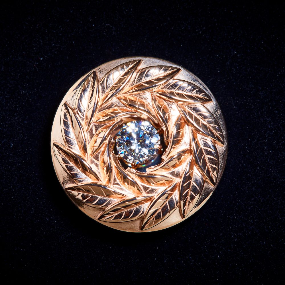 勝利の月桂樹モチーフ ダンシングストーンマーカー