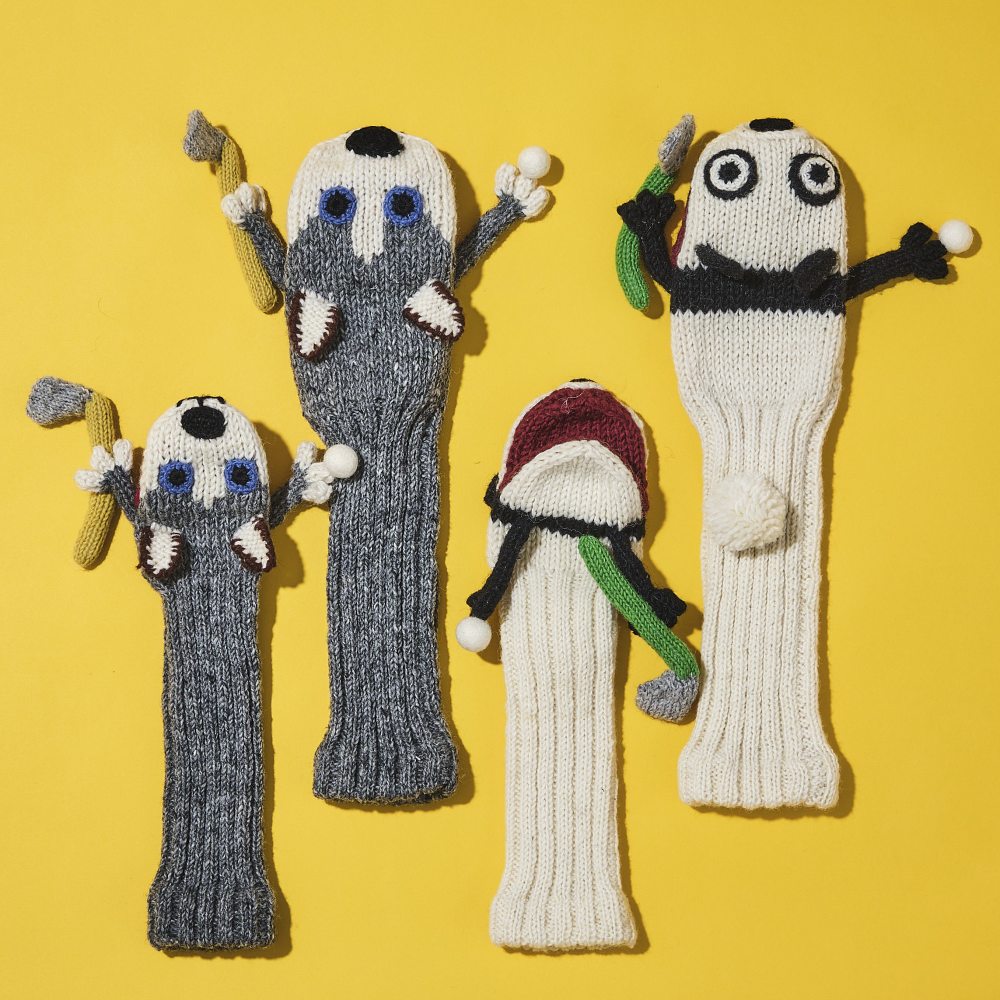 手に持っているのはボールとアイアン