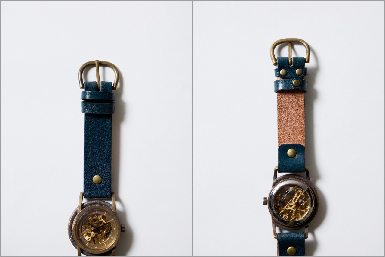 vie(ヴィー) ボールとティーがモチーフのハンドメイド手巻式腕時計