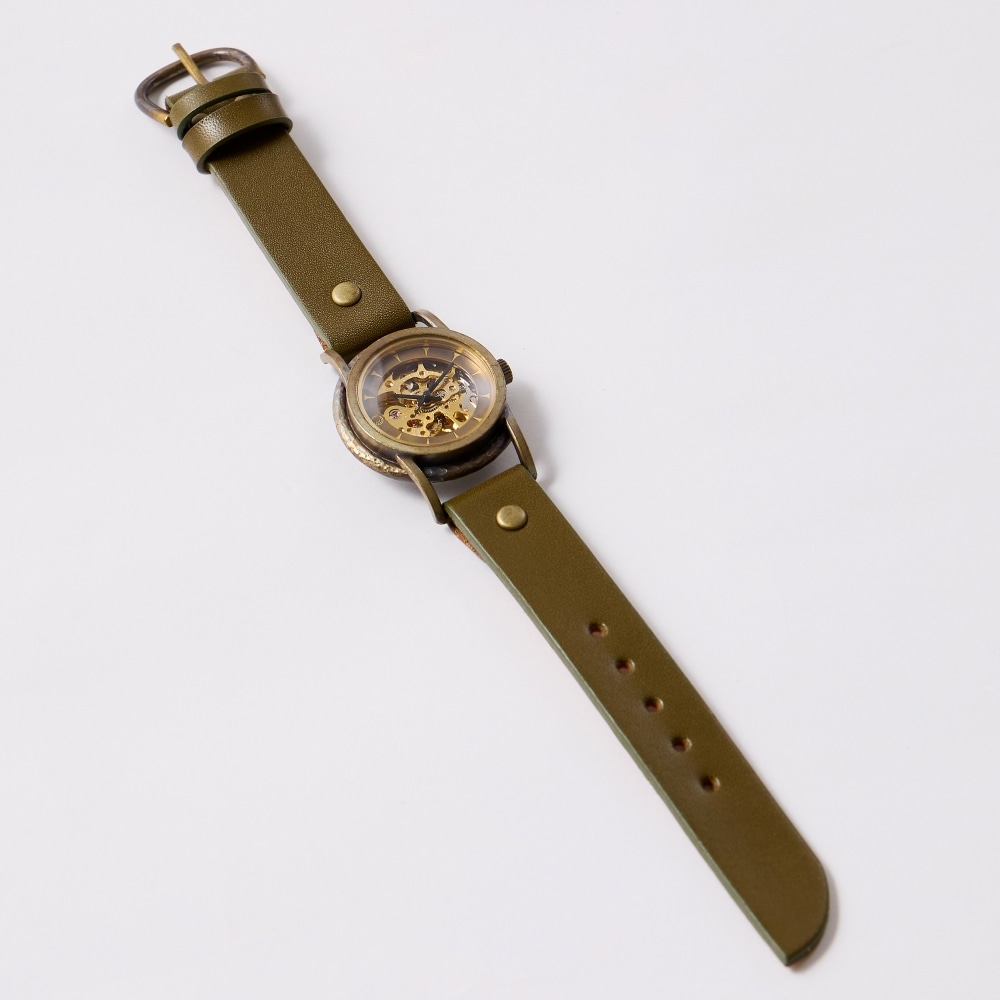 vie(ヴィー) ボールとティーがモチーフのハンドメイド手巻式腕時計