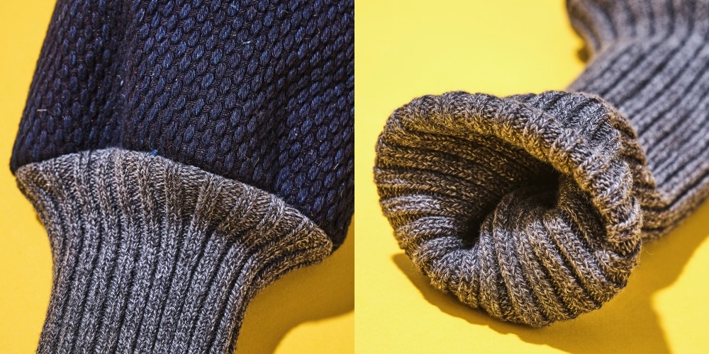 二重編みになっているので見た目にも高級感あり