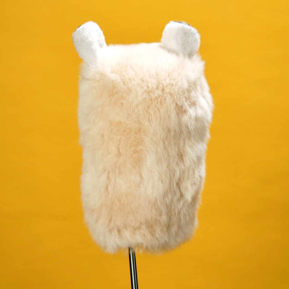 アルパカページ ふわふわアルパカちゃんヘッドカバー【柔らかくてふわっふわ！心癒す