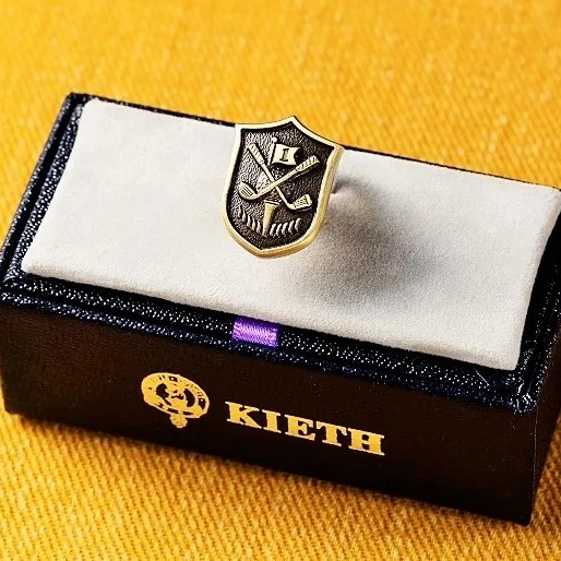 KIETH　ゴルフボールモチーフ ピンブローチ