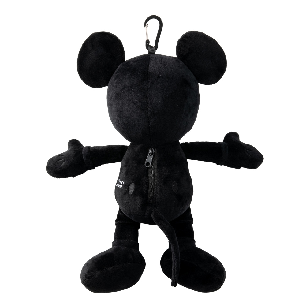 ディズニー] ミッキーマウス ぬいぐるみポーチ付き3WAYヘッドカバー