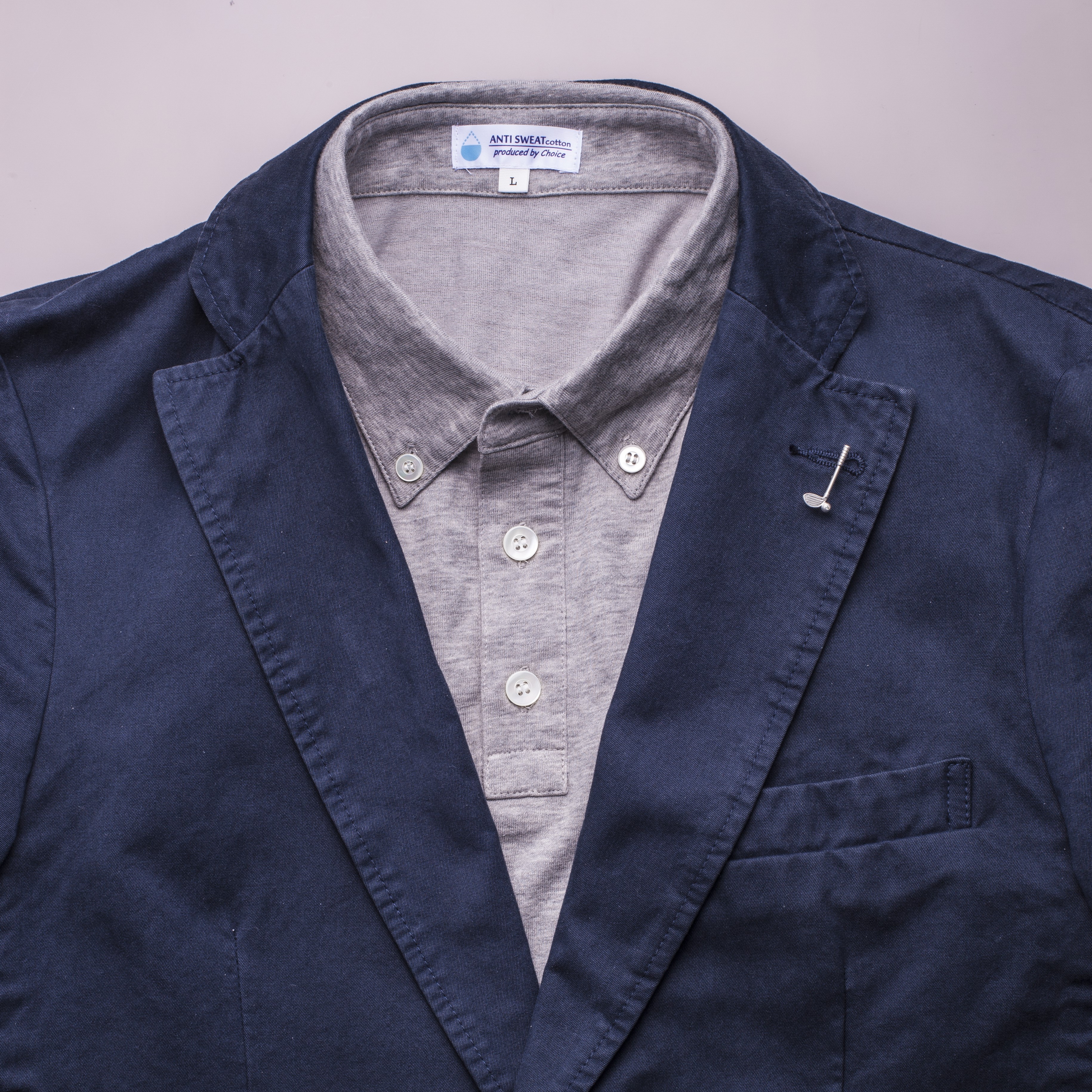 ダイヤ入り!! ゴルフクラブピンブローチ