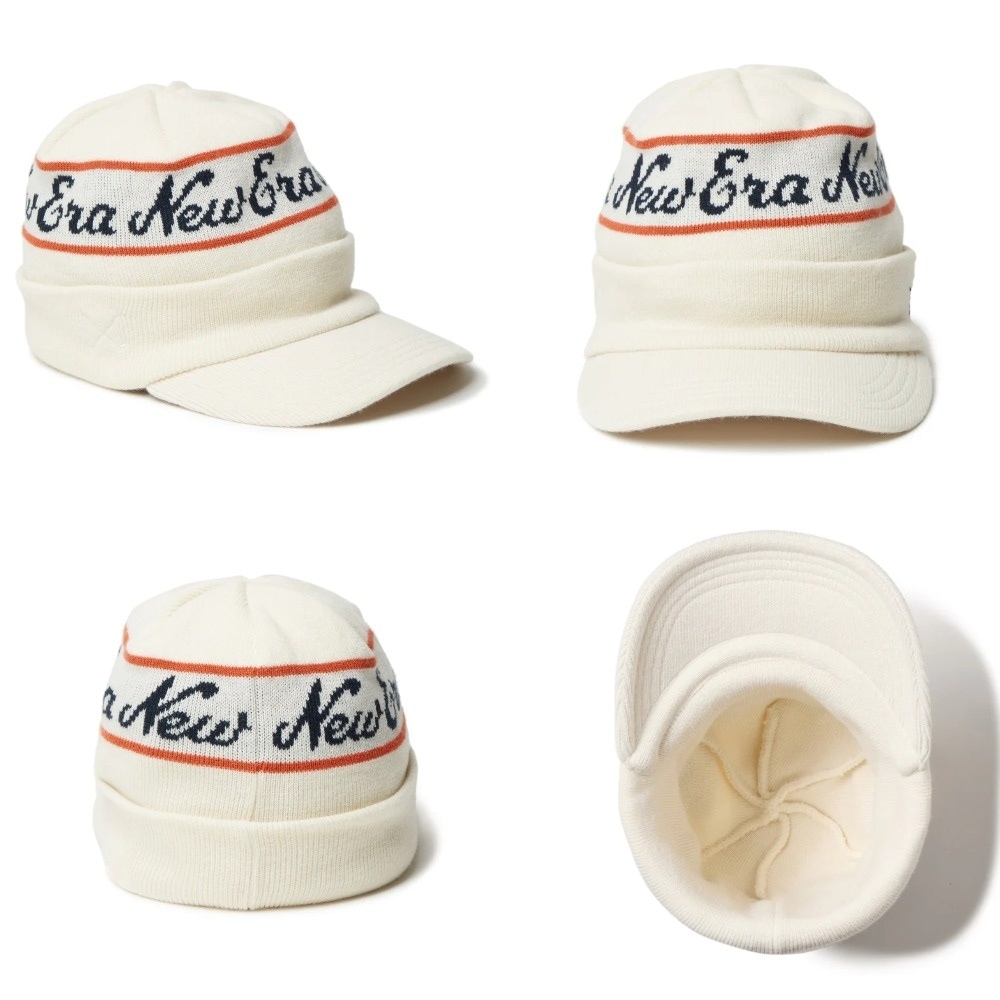 【NEWERA GOLF】バイザーニット ジャカード オールドロゴ