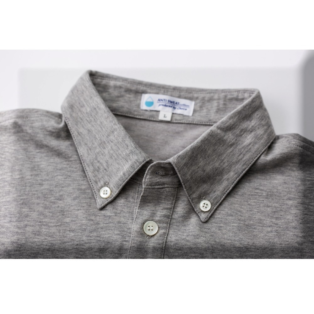 綿100% 汗ジミ軽減ポロシャツ